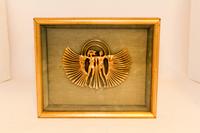 A Gilt Metal Relief Pendant, Artist Unknown Width 6 3/4 inches — SECOND HALF 20TH CENTURY