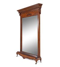 A Victorian Mahogany Hall Mirror
