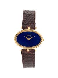 PIAGET, 18K YELLOW GOLD AND LAPIS LAZULI WATCH
