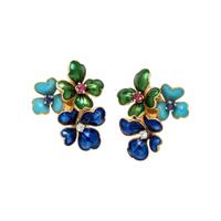 ENAMEL AND MULTIGEM EARRINGS