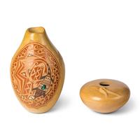 Iris Youvella Nampeyo AND Glendora Fragua (Hopi, 1944-2018 / Jemez, b. 1958)) — Miniature Pottery