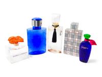 A Group of Five Factice Perfume Bottles
