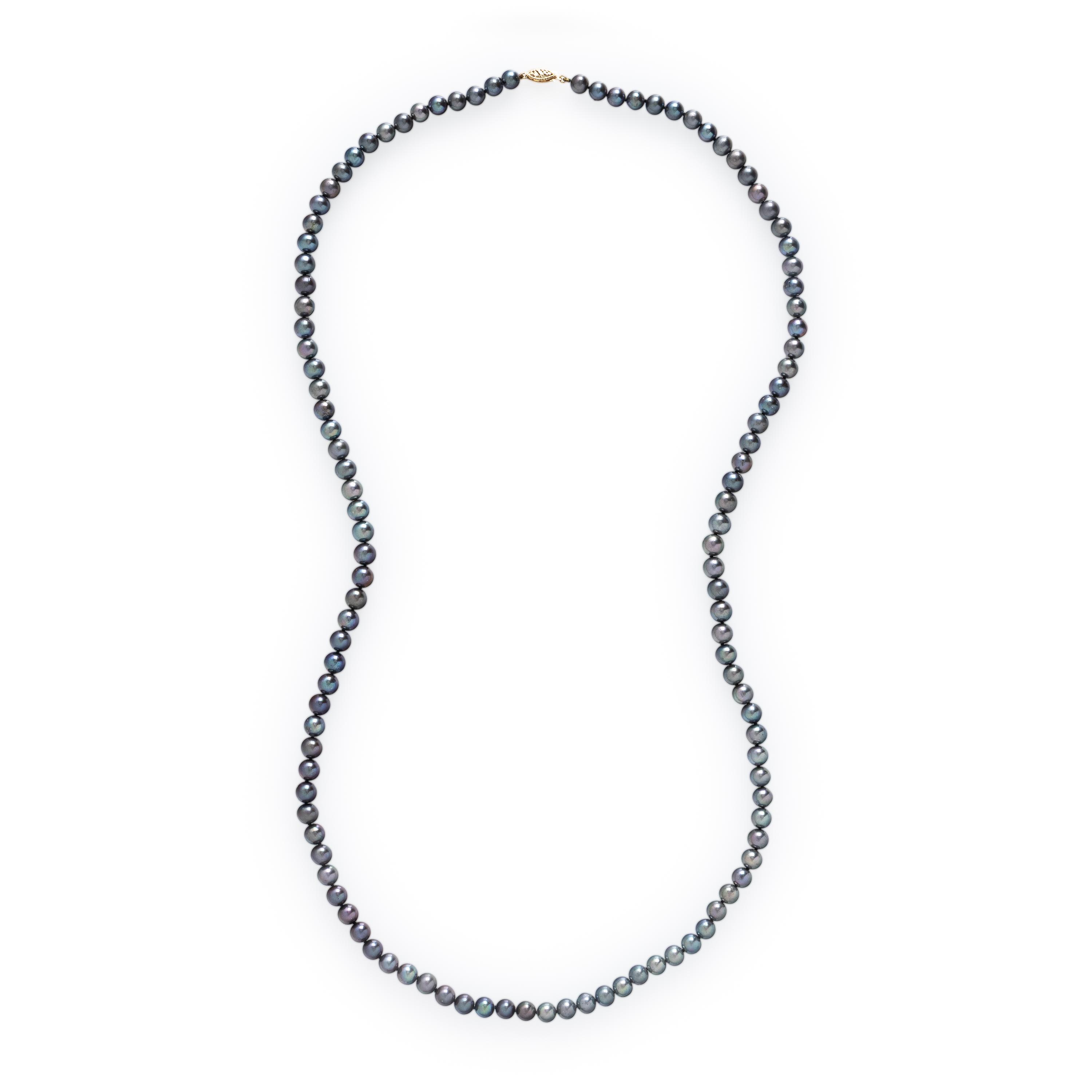 Cultured Gray Pearl Necklace