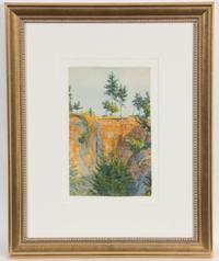 Artist Unknown, (20th century), Canyon with Pines