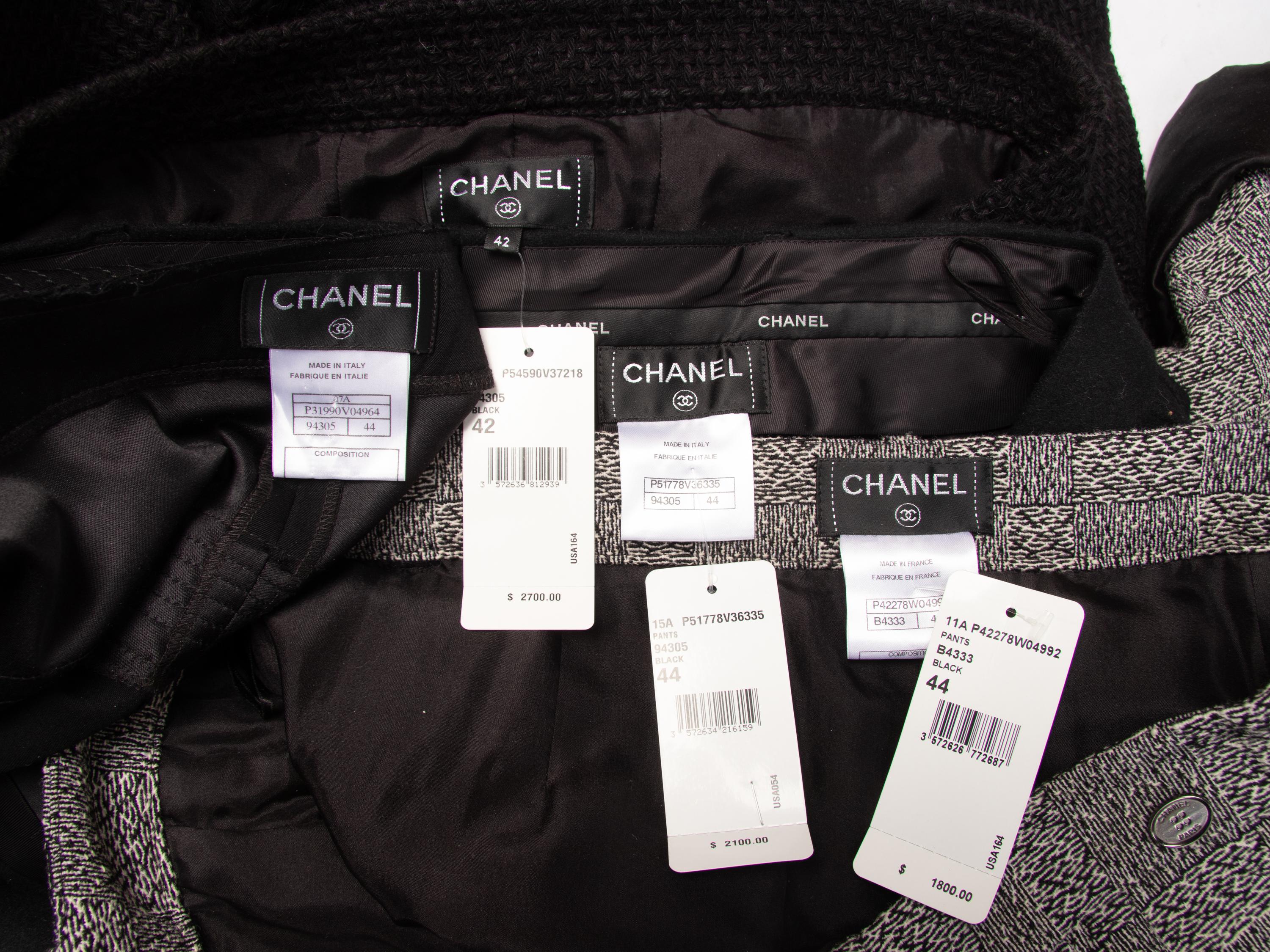 Chanel, Three Pairs of Pants & One Skirt NWT