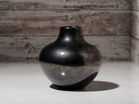 Blackware Pottery Jar, with Gunmetal Finish, March 1968