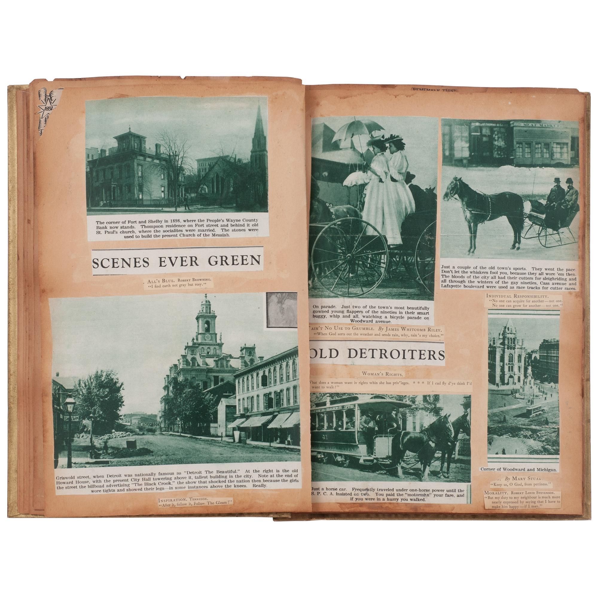 [PERIODICALS]. Commemorative scrapbook for the Detroit Free Press .