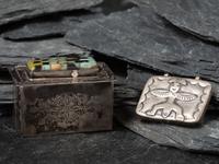 Navajo Lidded Silver Boxes