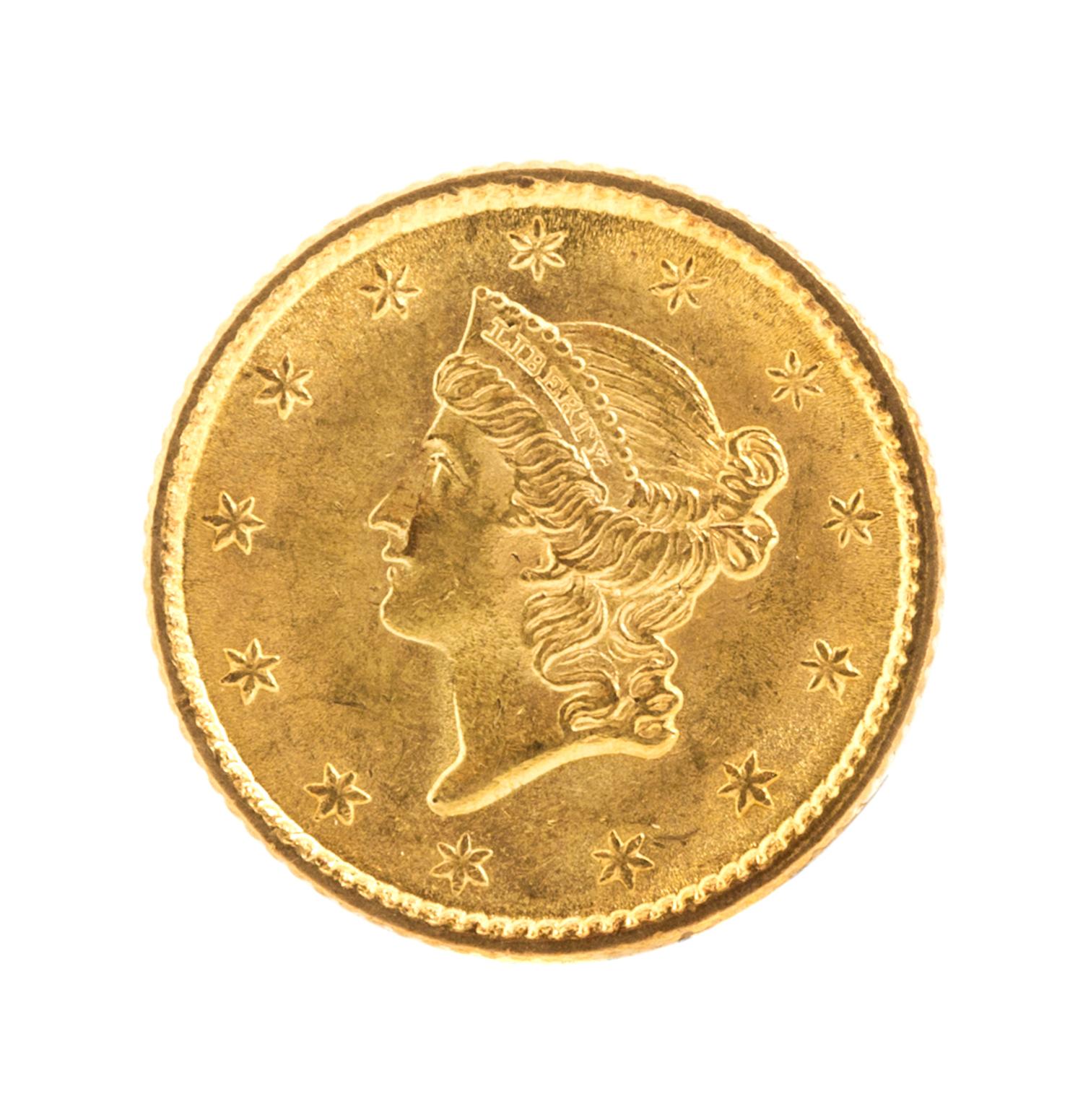 United States of America (1853), $1 Gold Liberty Head — $1 Gold Coin