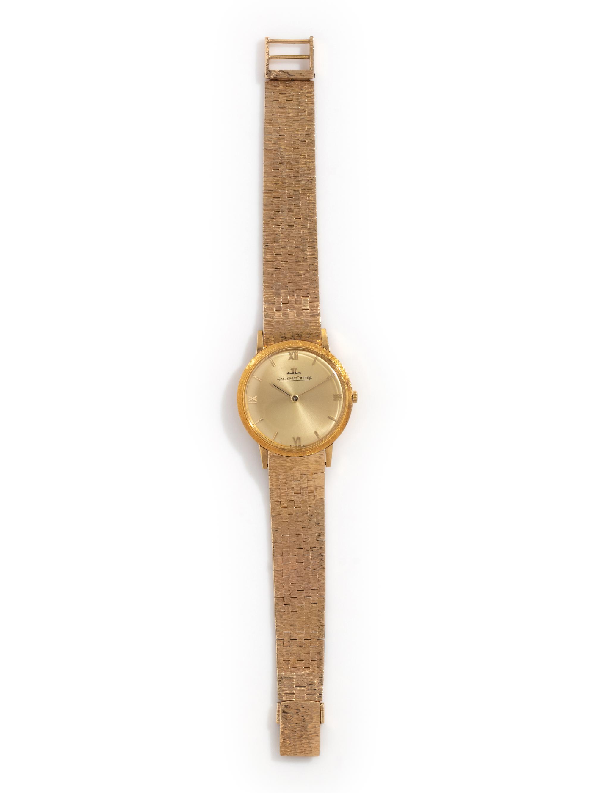 JAEGER-LECOULTRE, 18K YELLOW GOLD WATCH