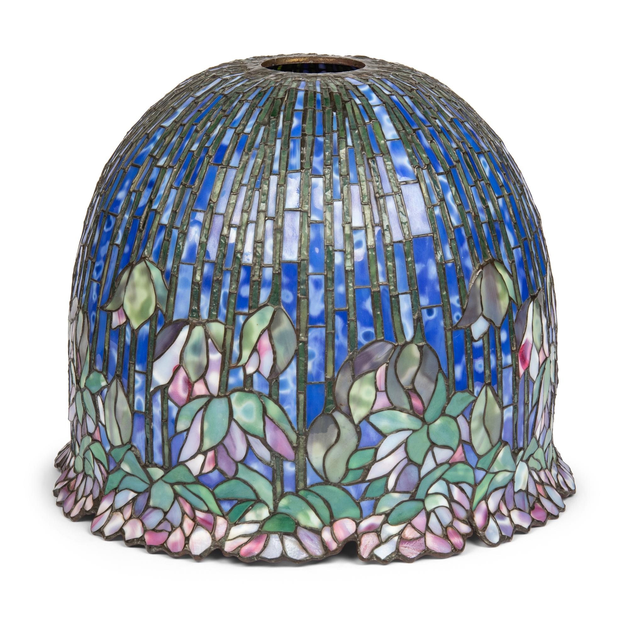 An American Arts & Crafts Leaded Glass Lamp Shade
