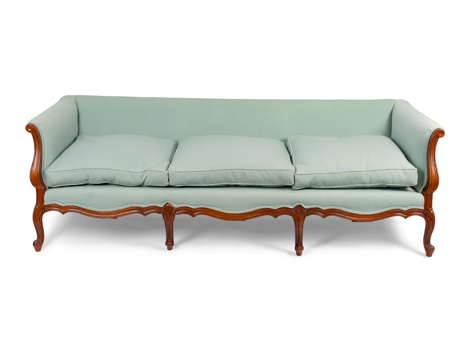 A French Provincial Louis XV Style Sofa — LATE 19TH CENTURY