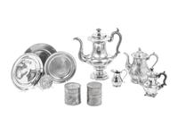 A Group of Pewter Table Articles