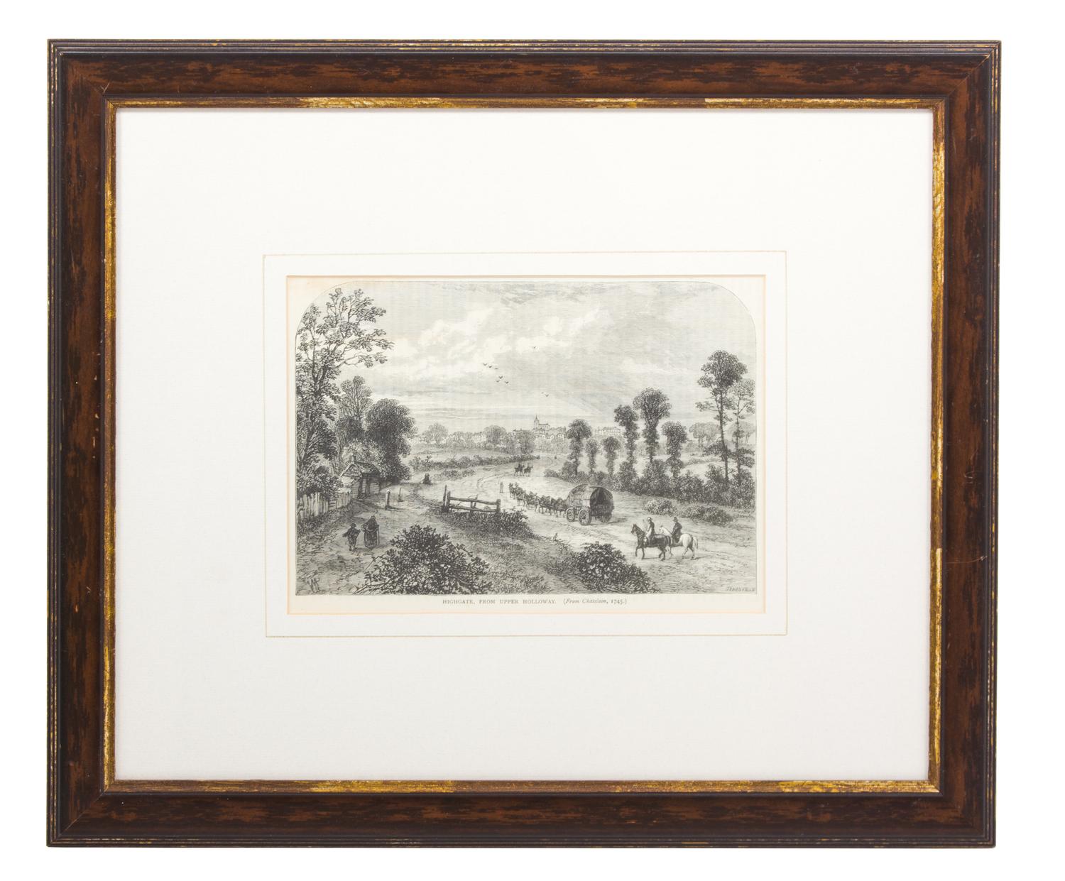A Group of Ten Black and White Prints Sight size 6 x 8 1/2 inches — 19TH CENTURY