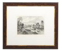 A Group of Ten Black and White Prints Sight size 6 x 8 1/2 inches — 19TH CENTURY