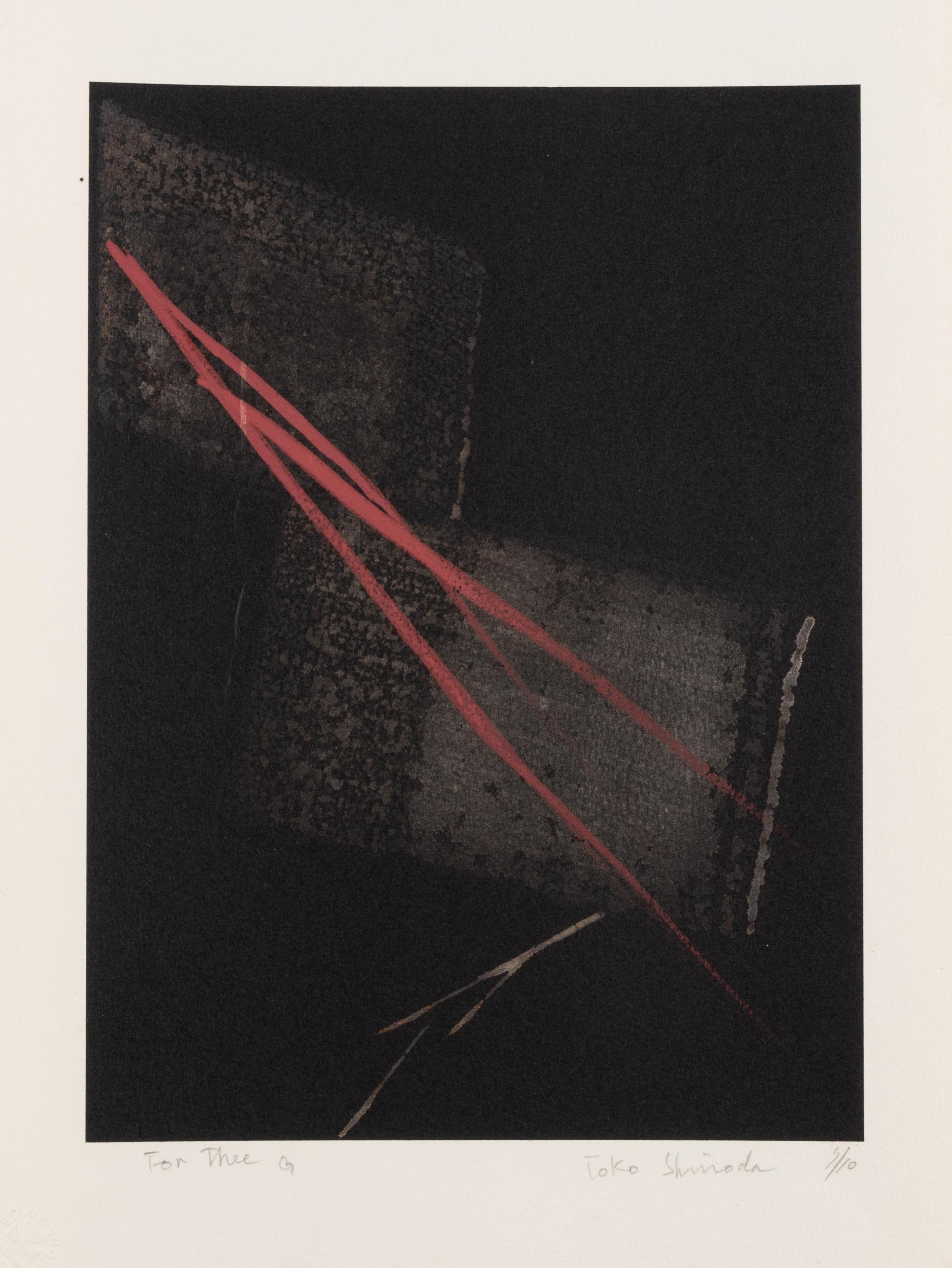 A group of four prints ( After the Rain Evening, Day Dream, For Thee E, and For Thee G )
