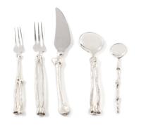 A Michael Aram Pewter Flatware Service Length of knives 9 1/4 inches. — 1997