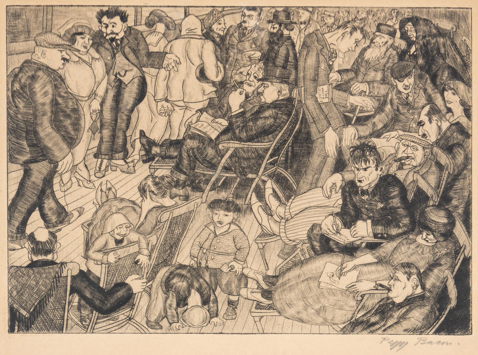 The Promenade Deck (from Six American Etchings ), 1920