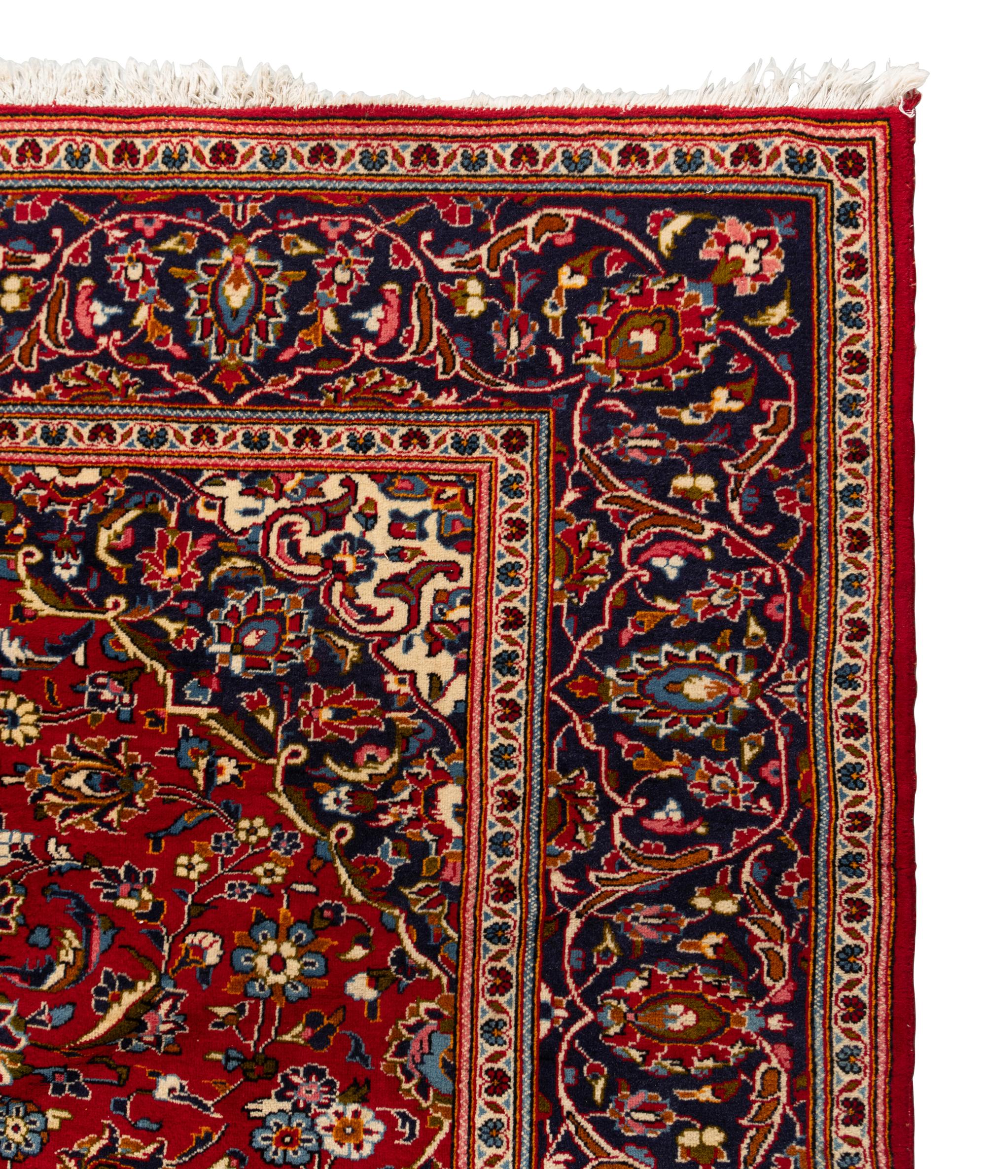 A Kashan Wool Rug