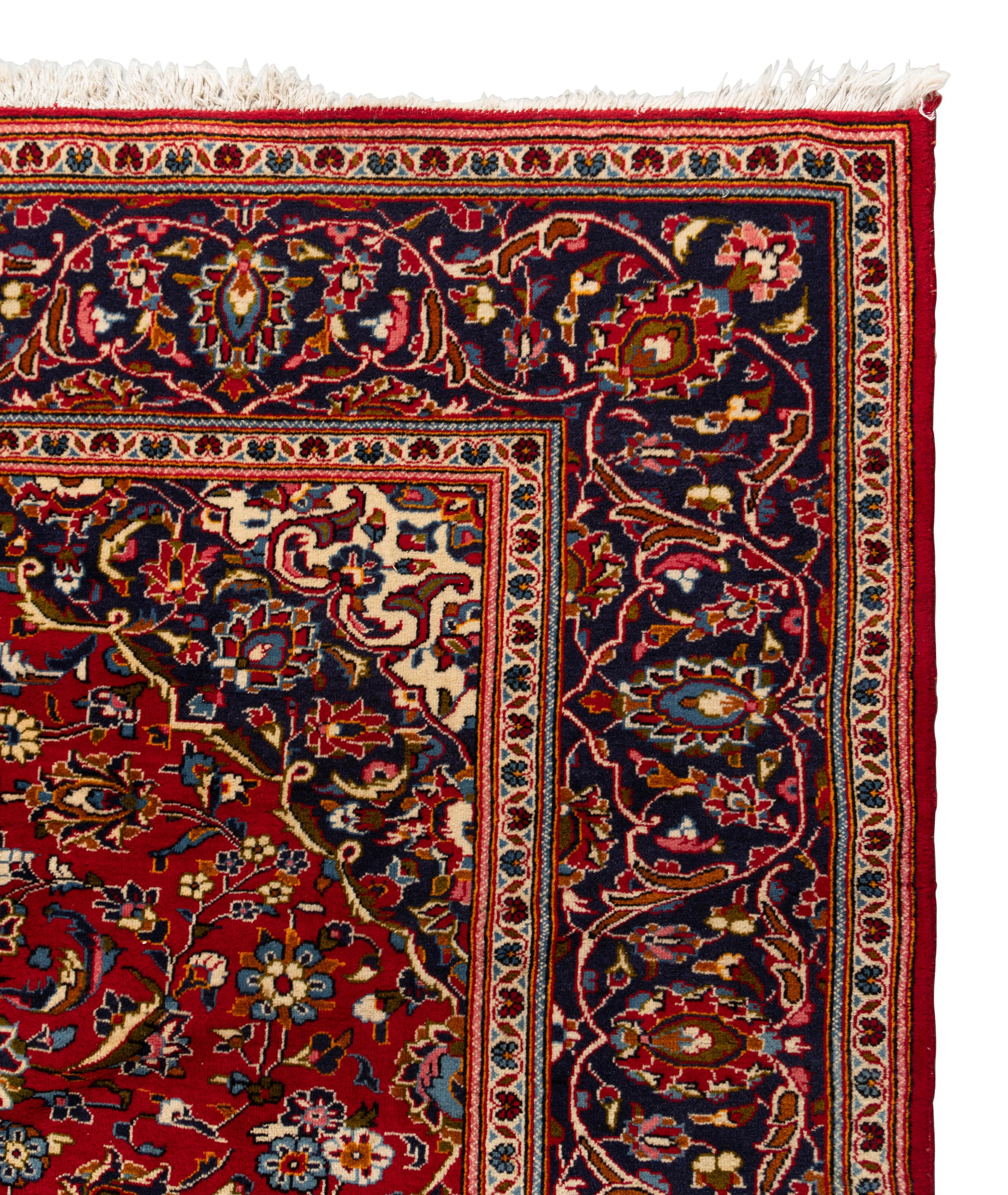 A Kashan Wool Rug