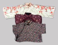 Three Chinese Silk Ladies' Cheongsam, Qipao