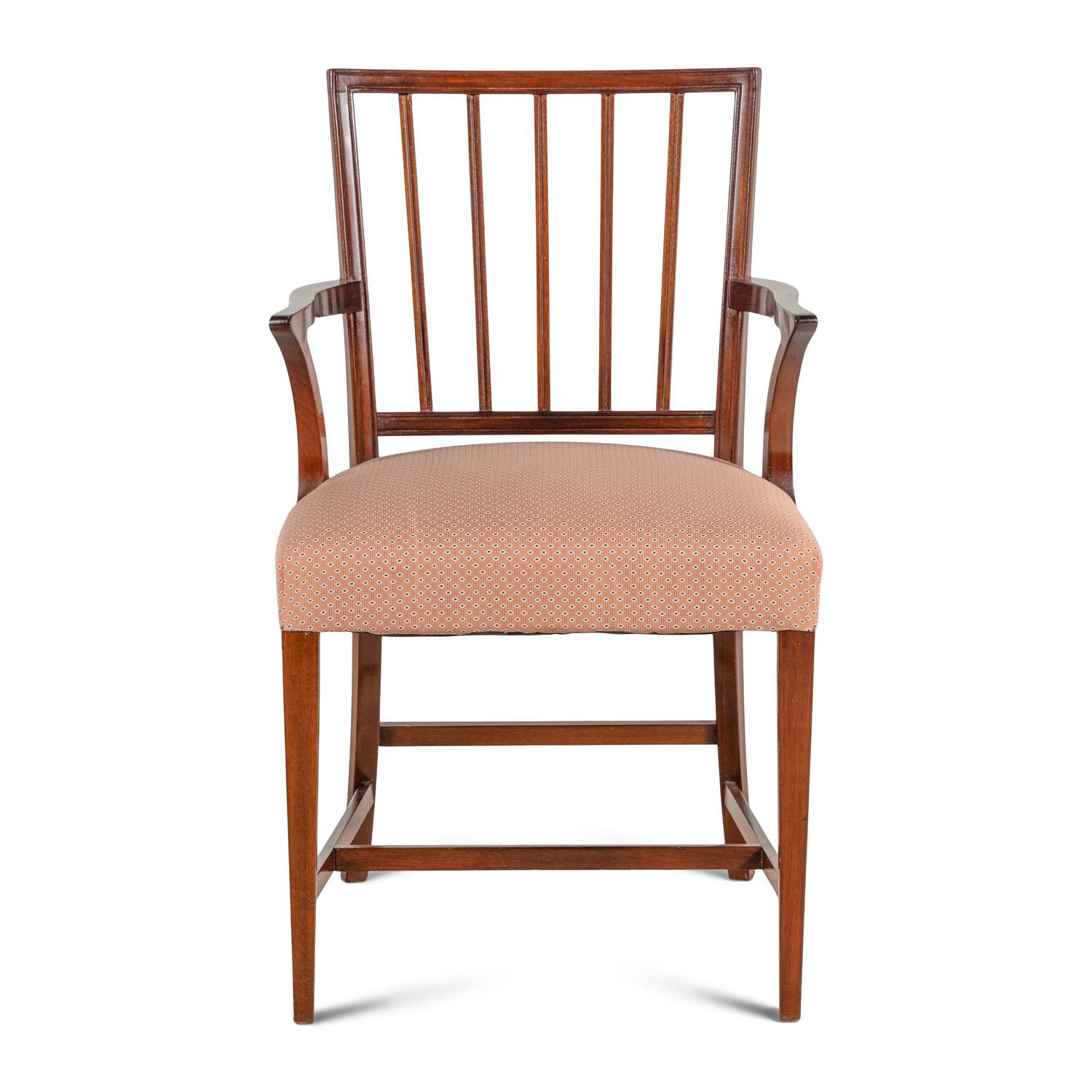 A George III Style Mahogany Armchair