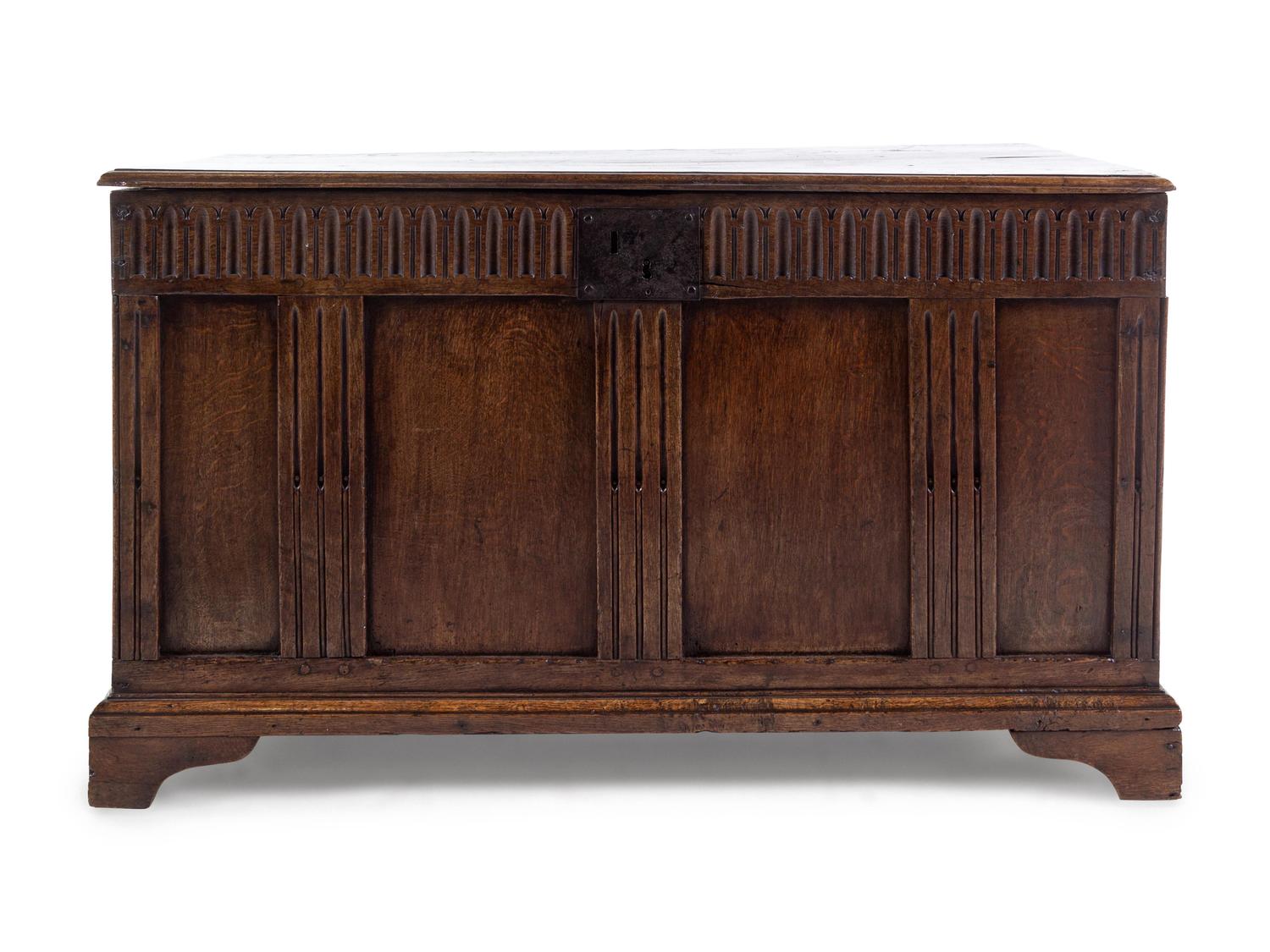 A Continental Oak Blanket Chest