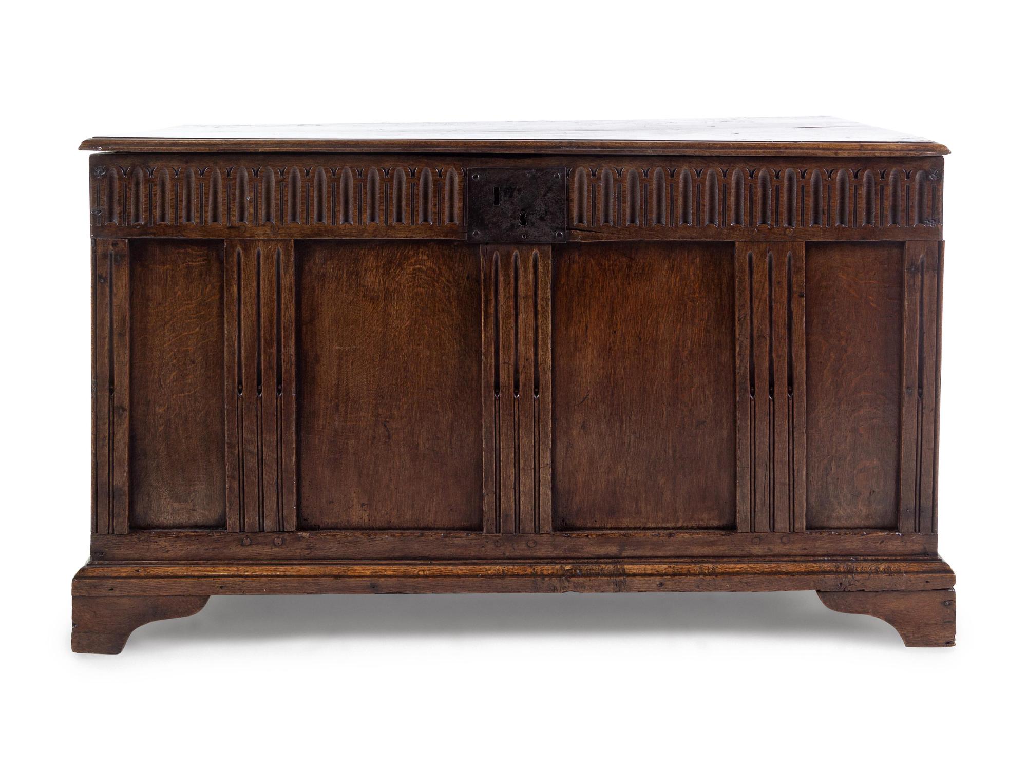 A Continental Oak Blanket Chest