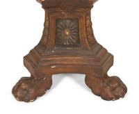 An Italian Painted and Parcel Gilt Tall Pedesta l