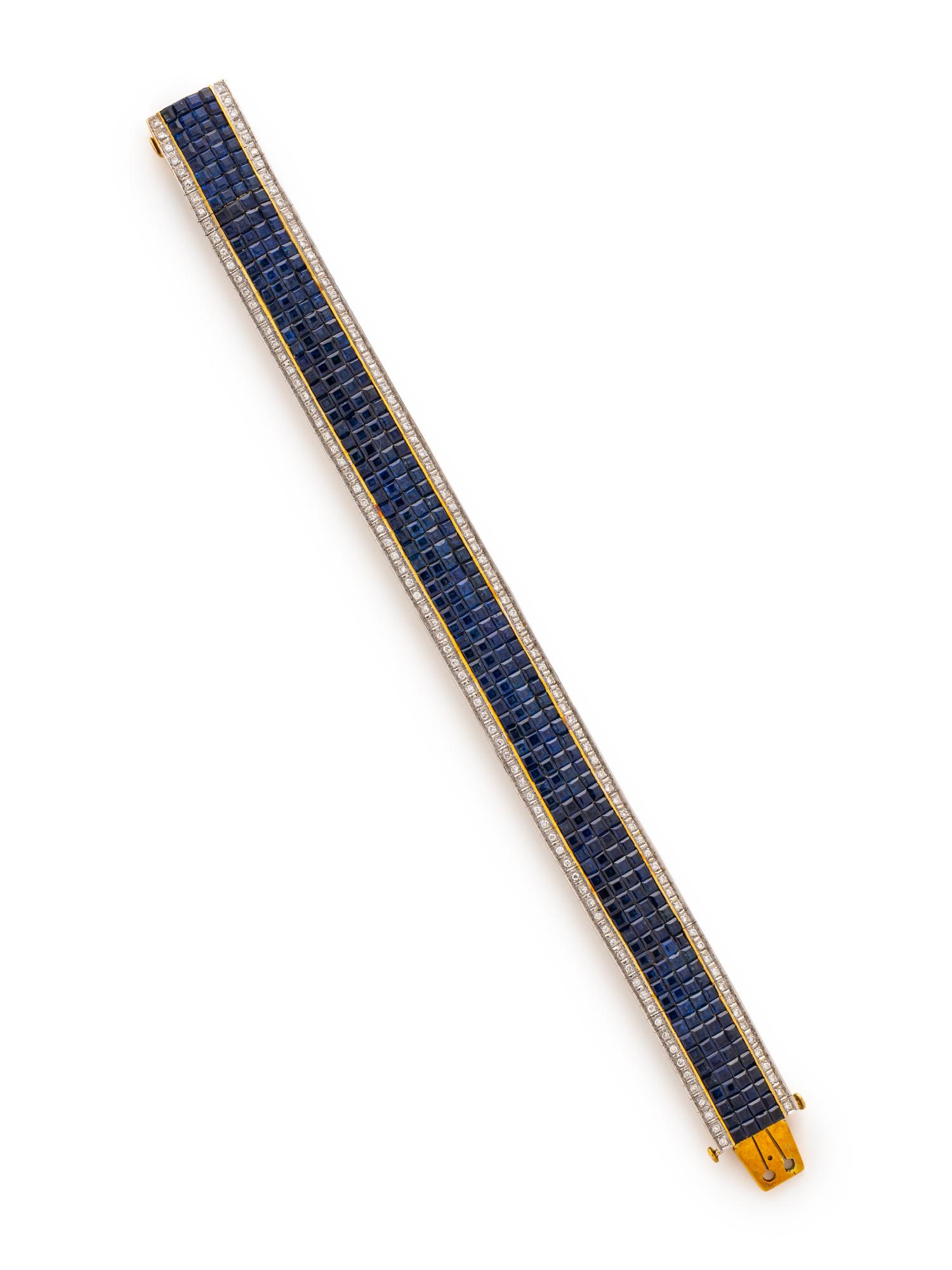 SAPPHIRE AND DIAMOND BRACELET