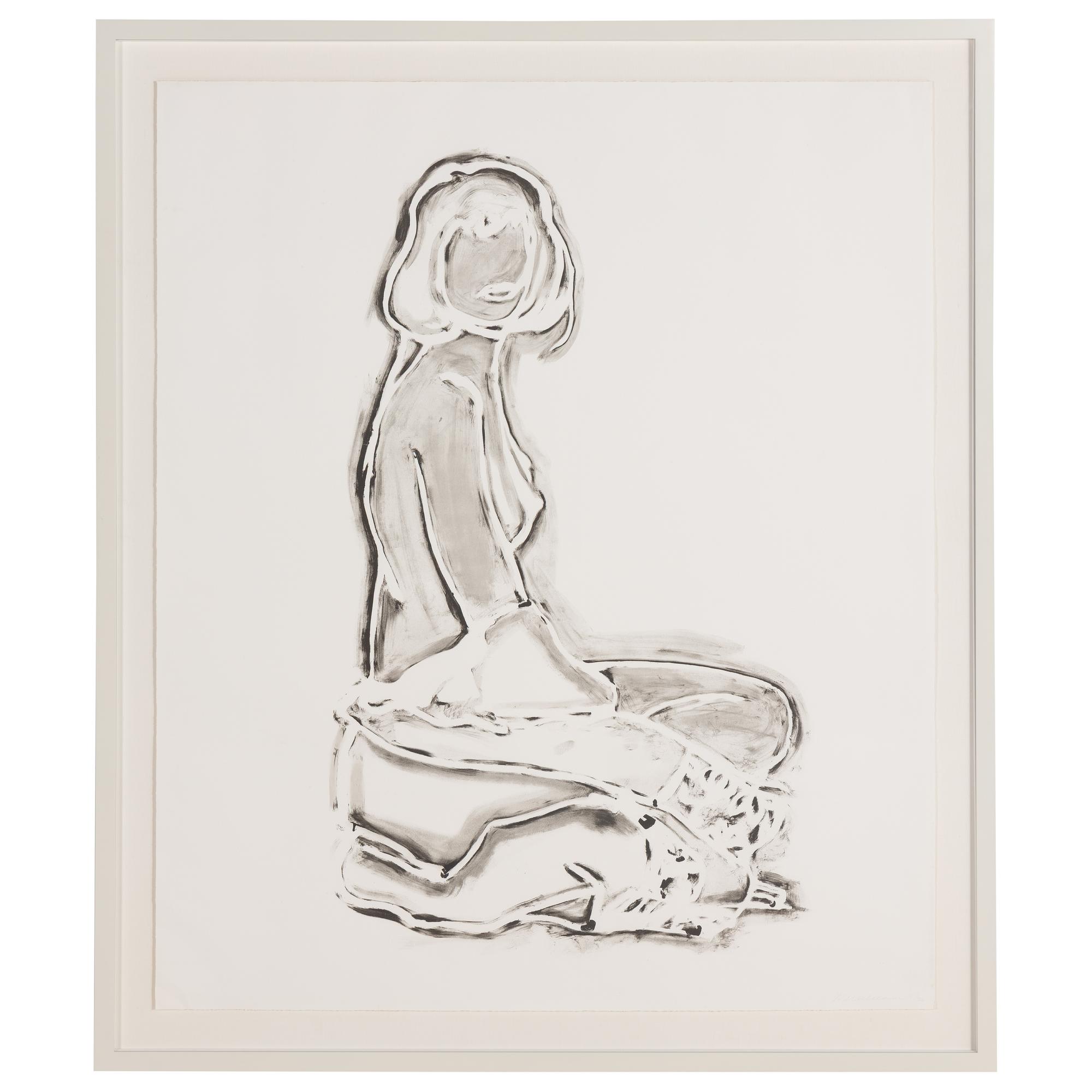 Monica Sitting By Wall , 1990
