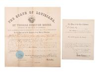 [CIVIL WAR]. Documents related to the occupation of New Orleans and Union troops in Louisiana.