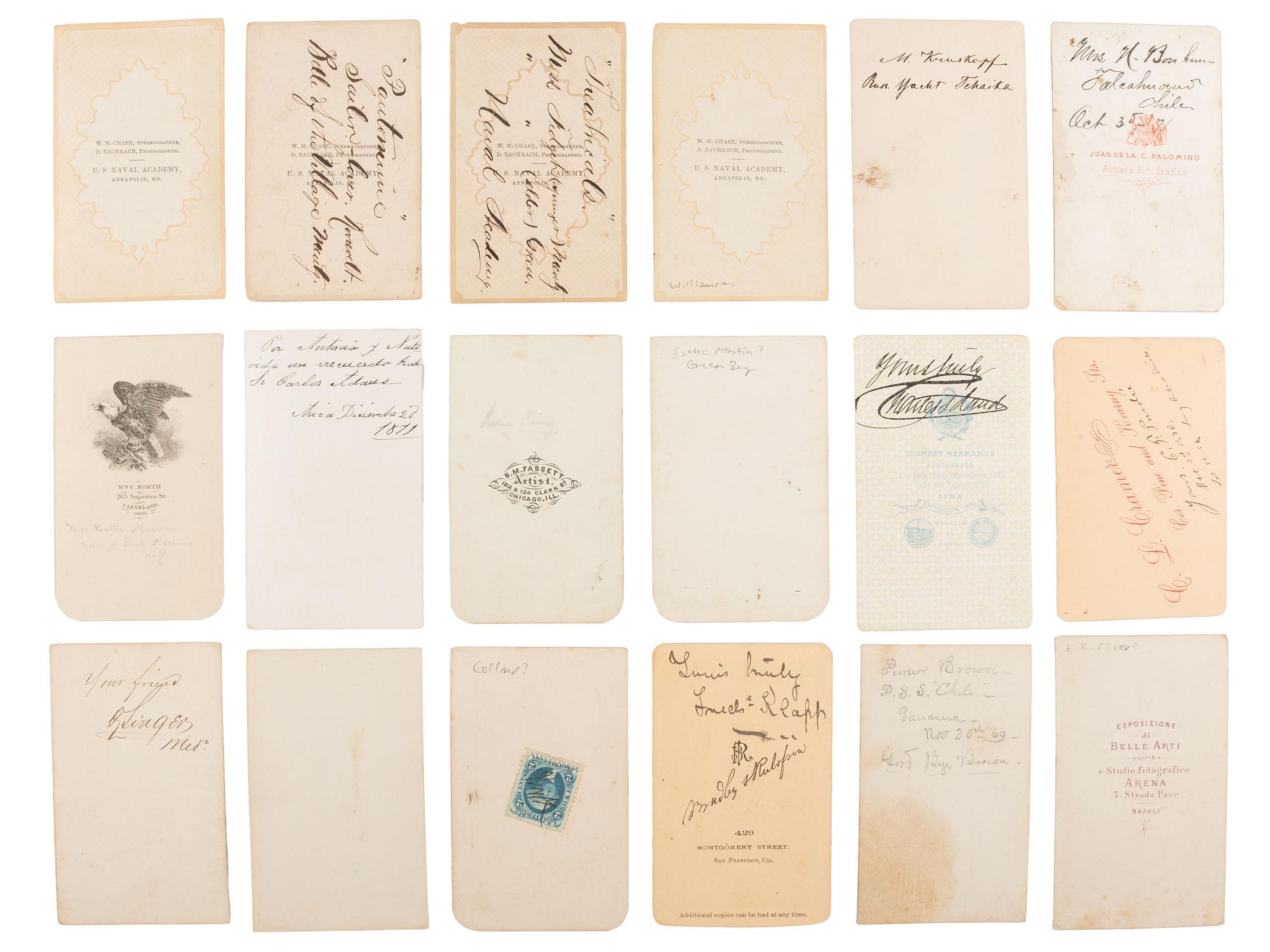 [CIVIL WAR] 2 CDV albums cont. portraits of soldiers, naval subjects, and North and South Americans.