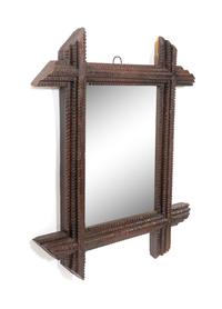 A Tramp Art Mirror