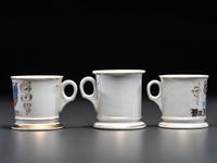 Three Fraternal Porcelain Shaving Mugs
