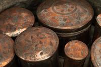 An Indian Silvered Metal Locking Container