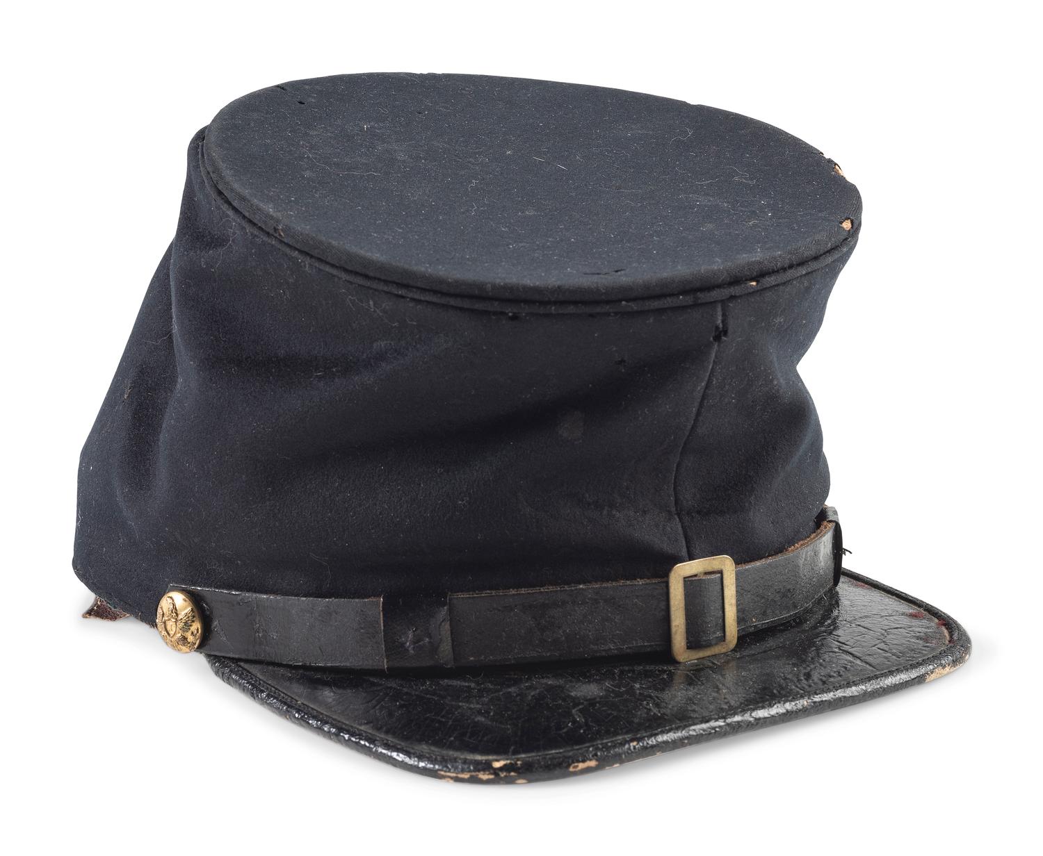Civil War private purchase infantry officer's forage cap. Manufactured by Schuyler, Hartley, and Graham, New York.