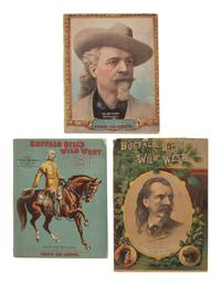 [WILD WEST SHOWS]. A group of 3 Buffalo Bill's Wild West Show programs for 1889, 1900, and 1902.