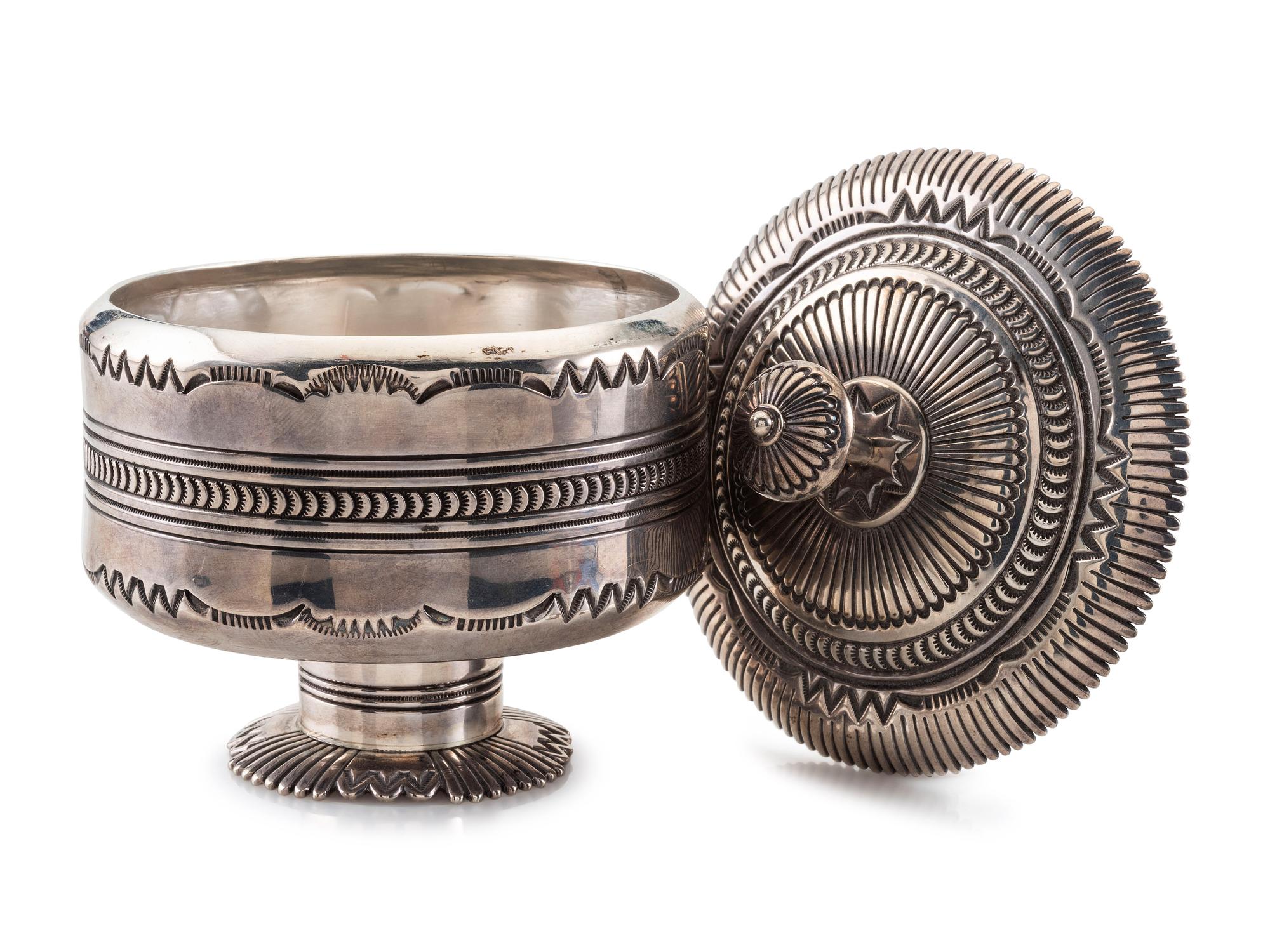 Award Winning Sterling Silver Lidded Compote Jar