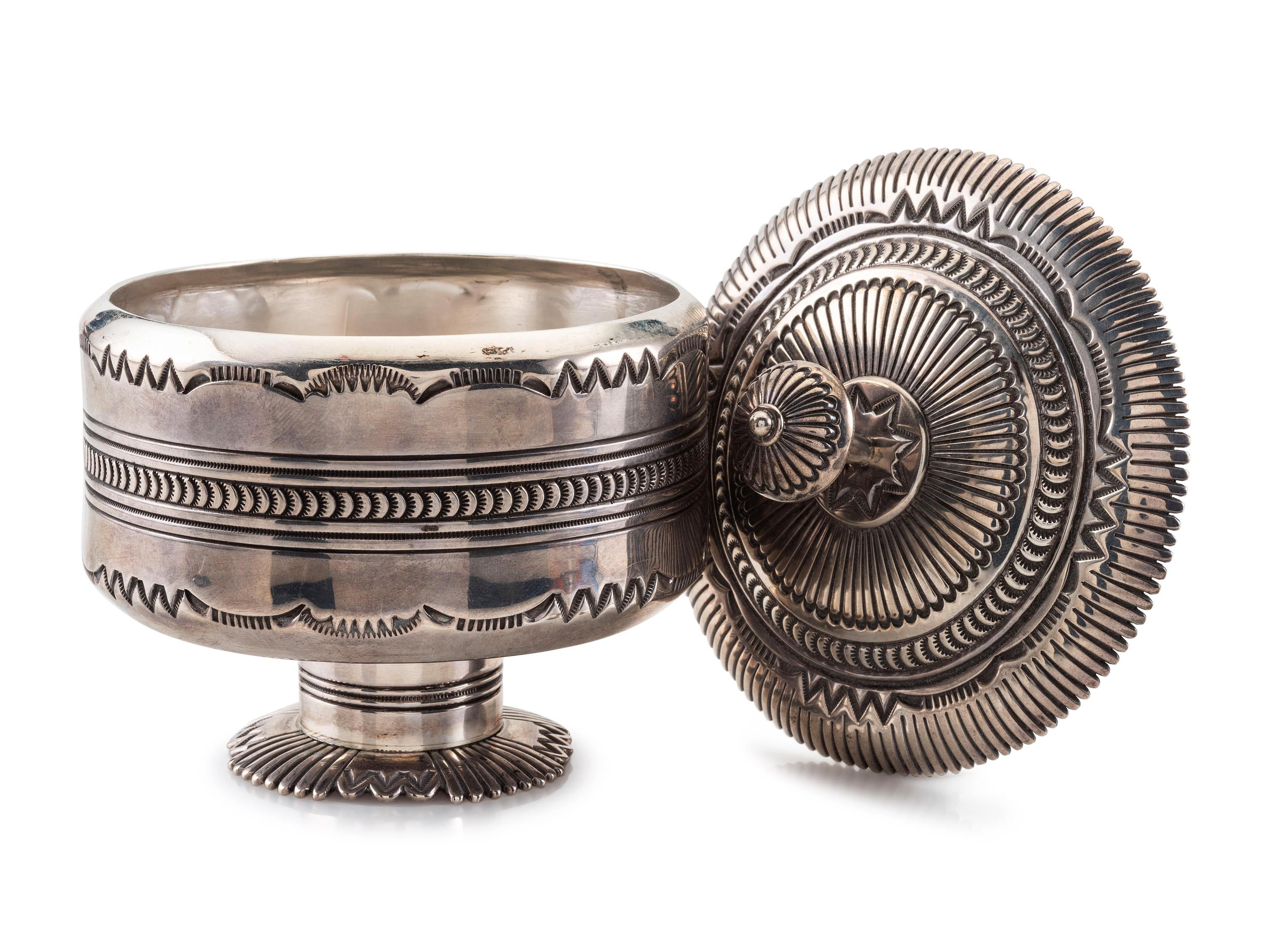 Award Winning Sterling Silver Lidded Compote Jar
