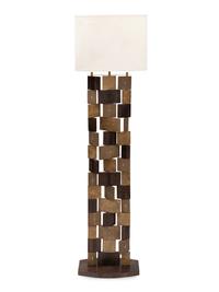 An R&Y Augousti Shagreen, Lizard and Ostrich Floor Lamp