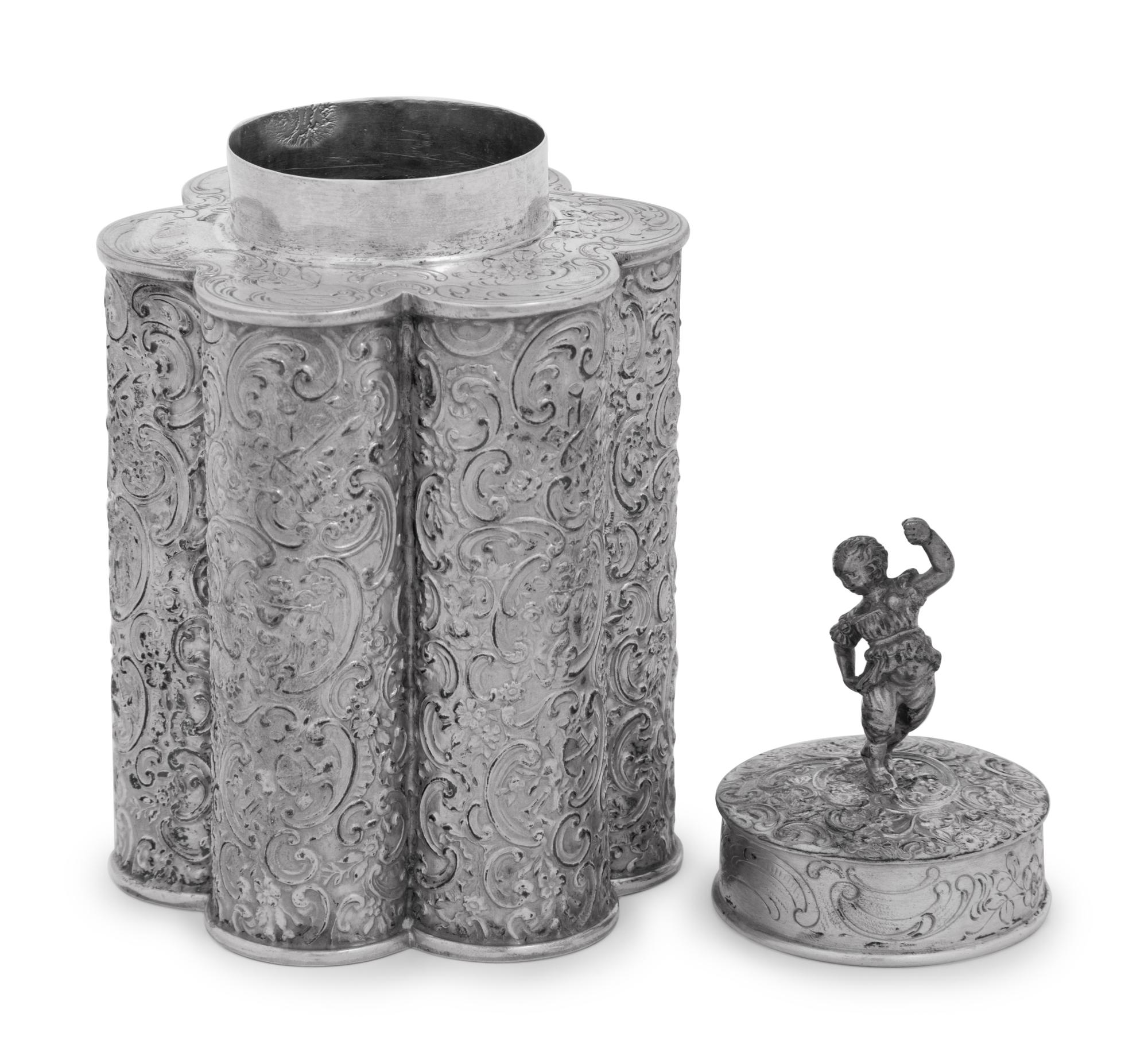 An Austro-Hungarian Silver Tea Caddy