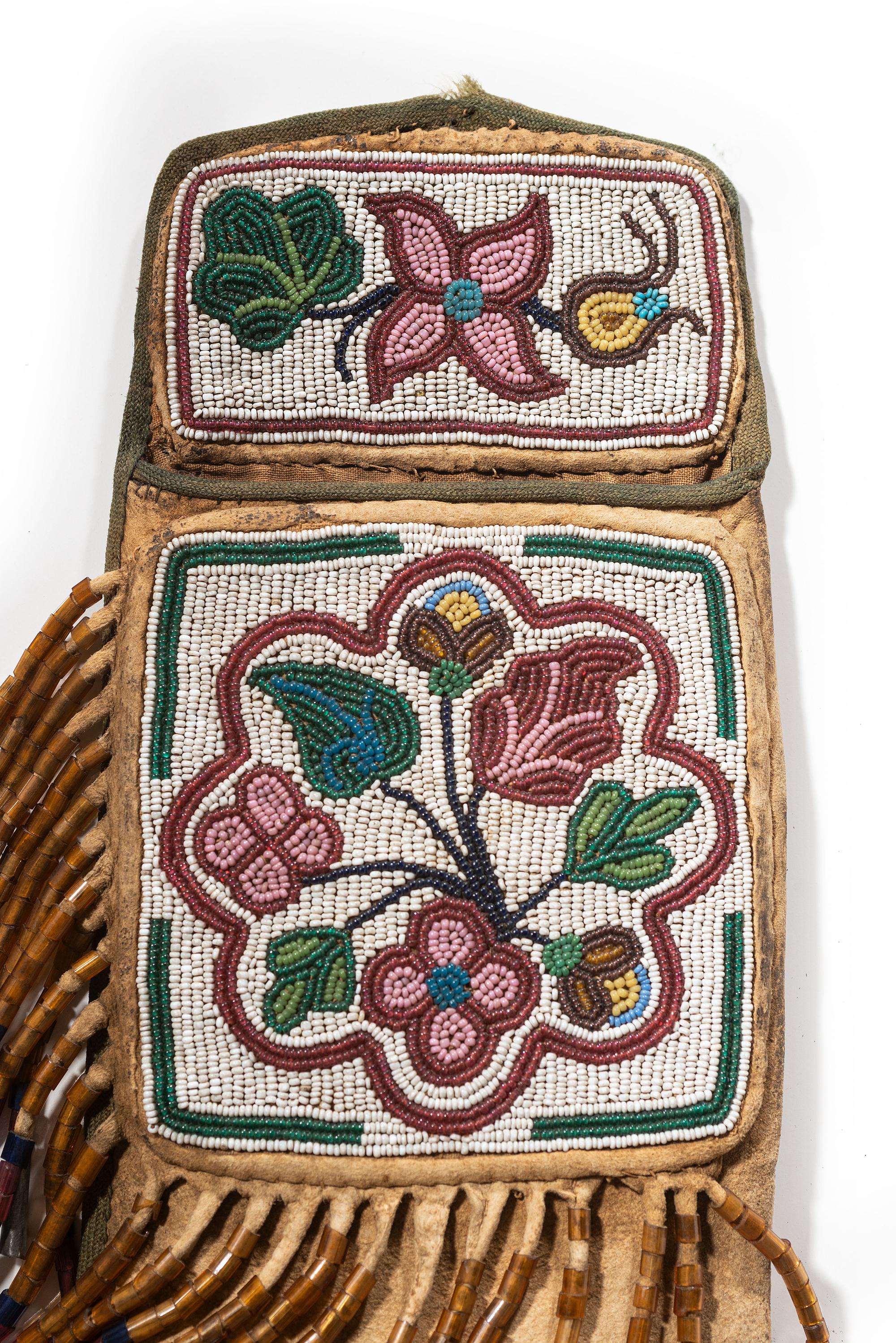 Great Lakes Beaded Hide Knife Sheath