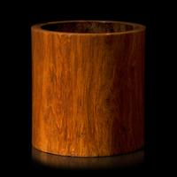 A Chinese Huanghuali Wood Brush Pot, Bitong, Qing Dynasty 清 黃花梨素面筆筒