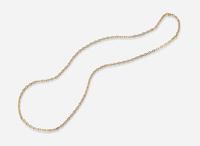 A 14K Yellow Gold Oval Link Necklace