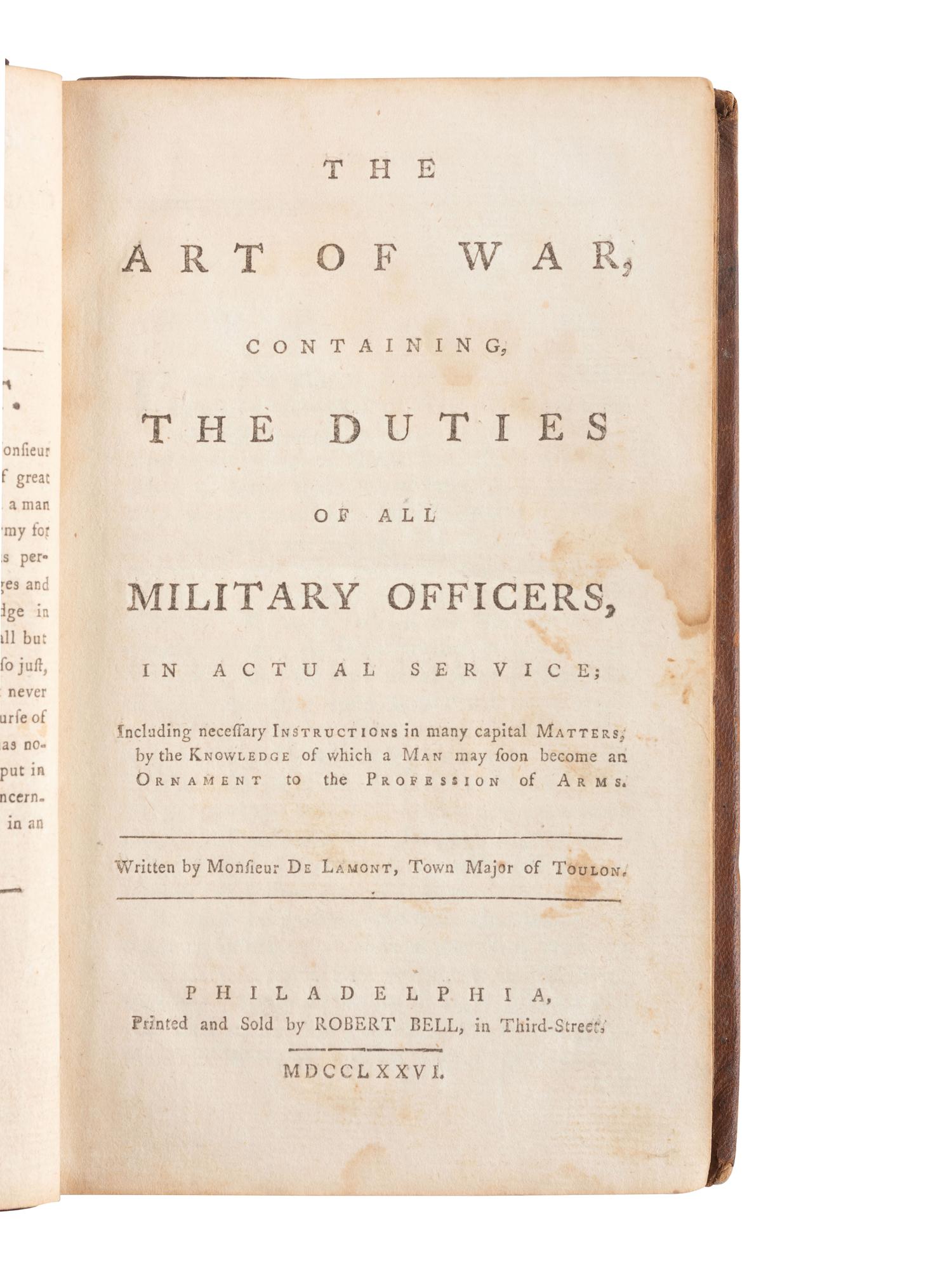 [MILITARIA]. Early volumes related to military tactics and discipline.