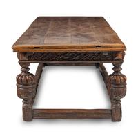 A Jacobean Carved Oak Refectory Table