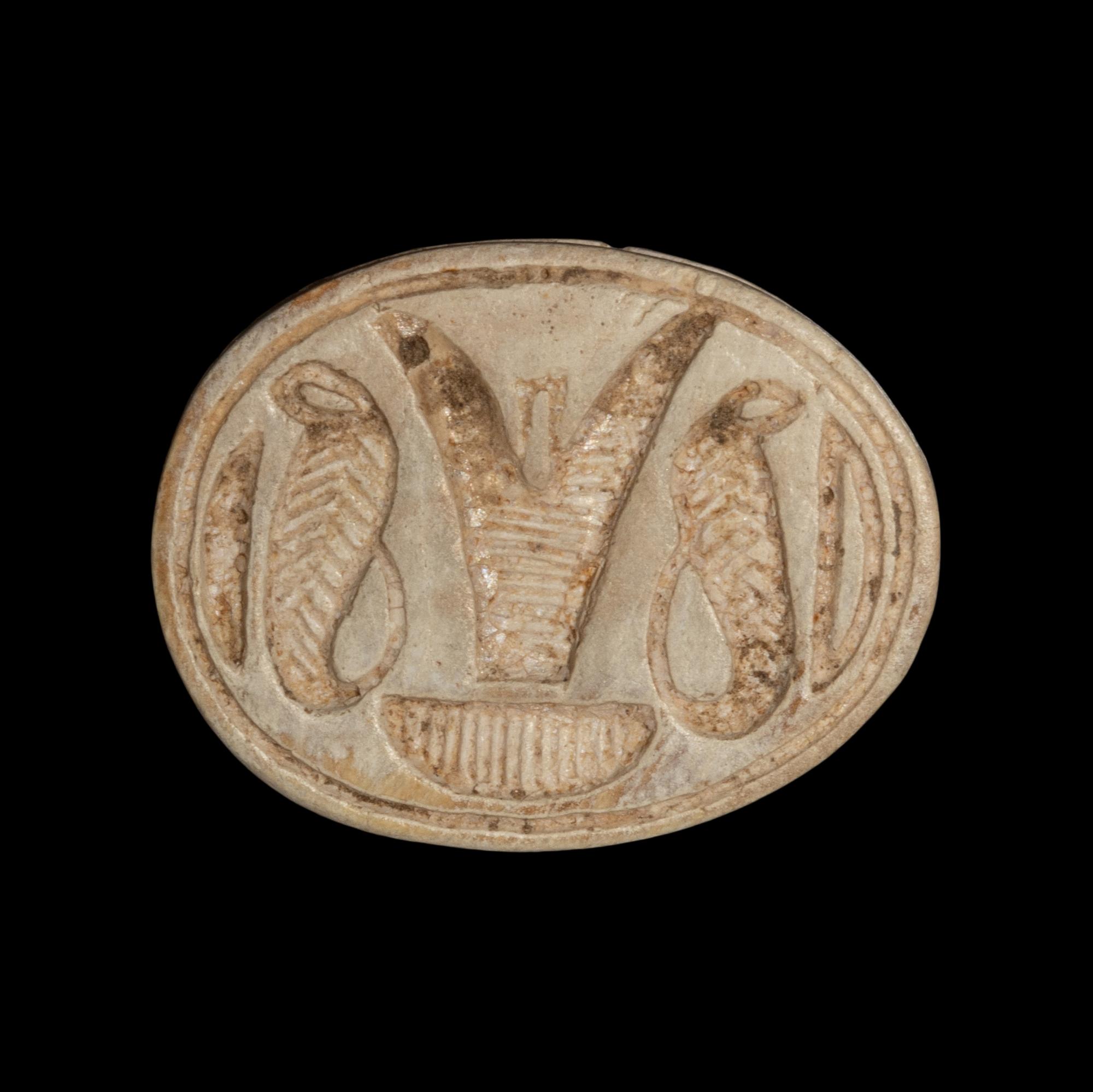 An Egyptian Faience Scarab