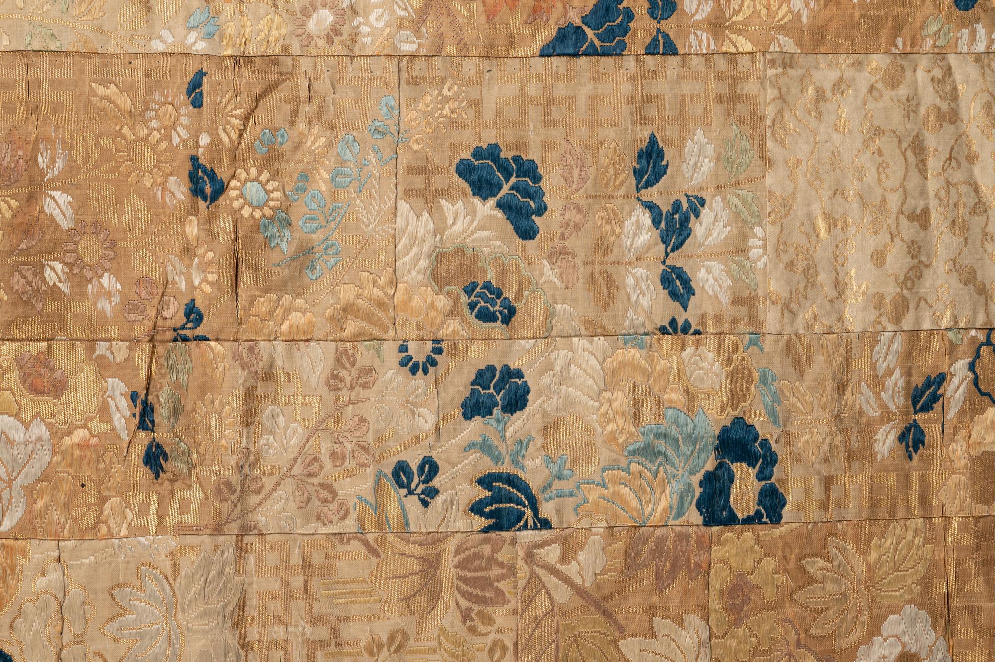 A Japanese Embroidered Silk Priest Robe