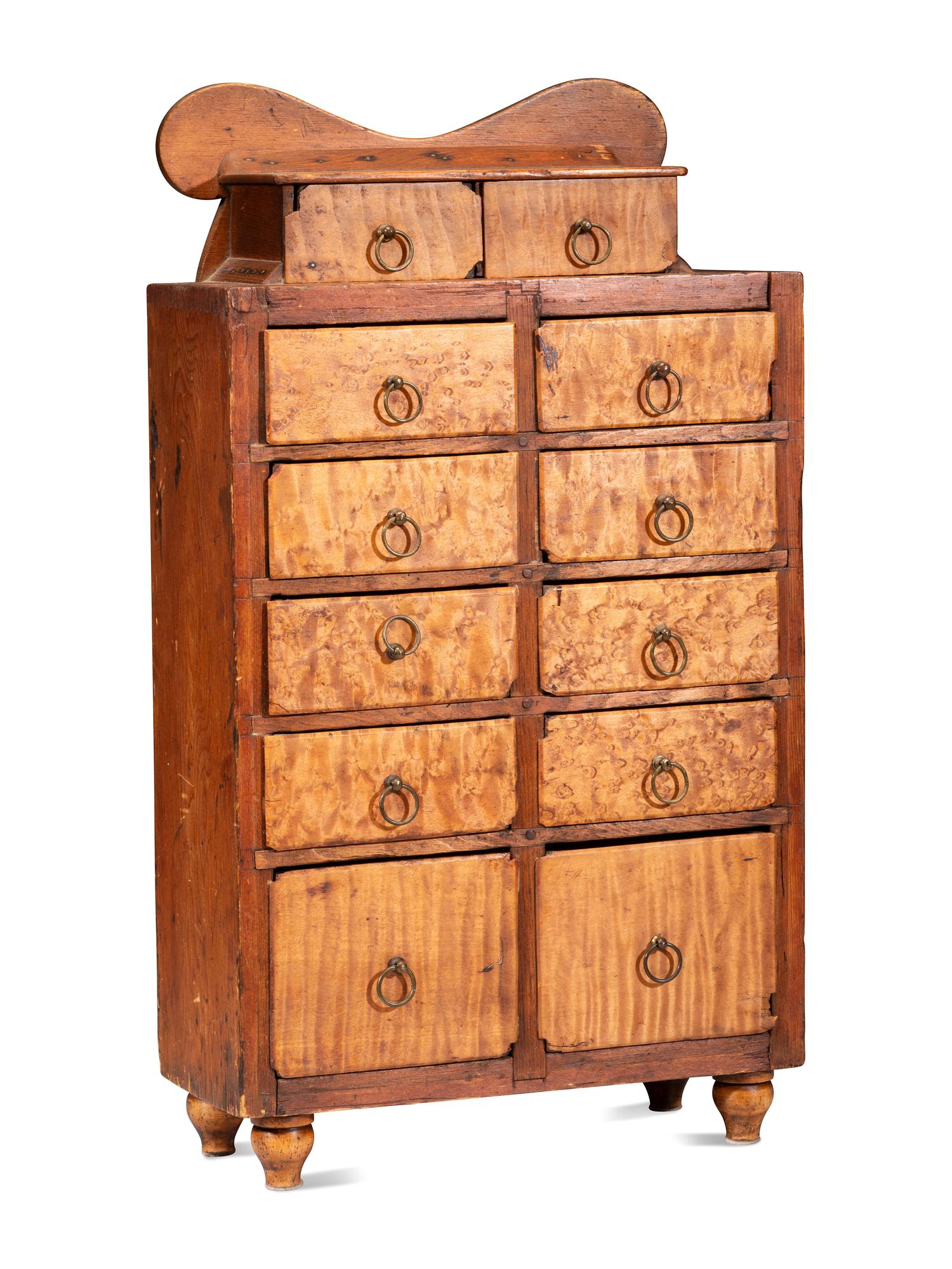 A Figured Maple Spice Chest